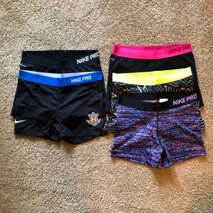 Nike Pro Spandex Athletic Shorts